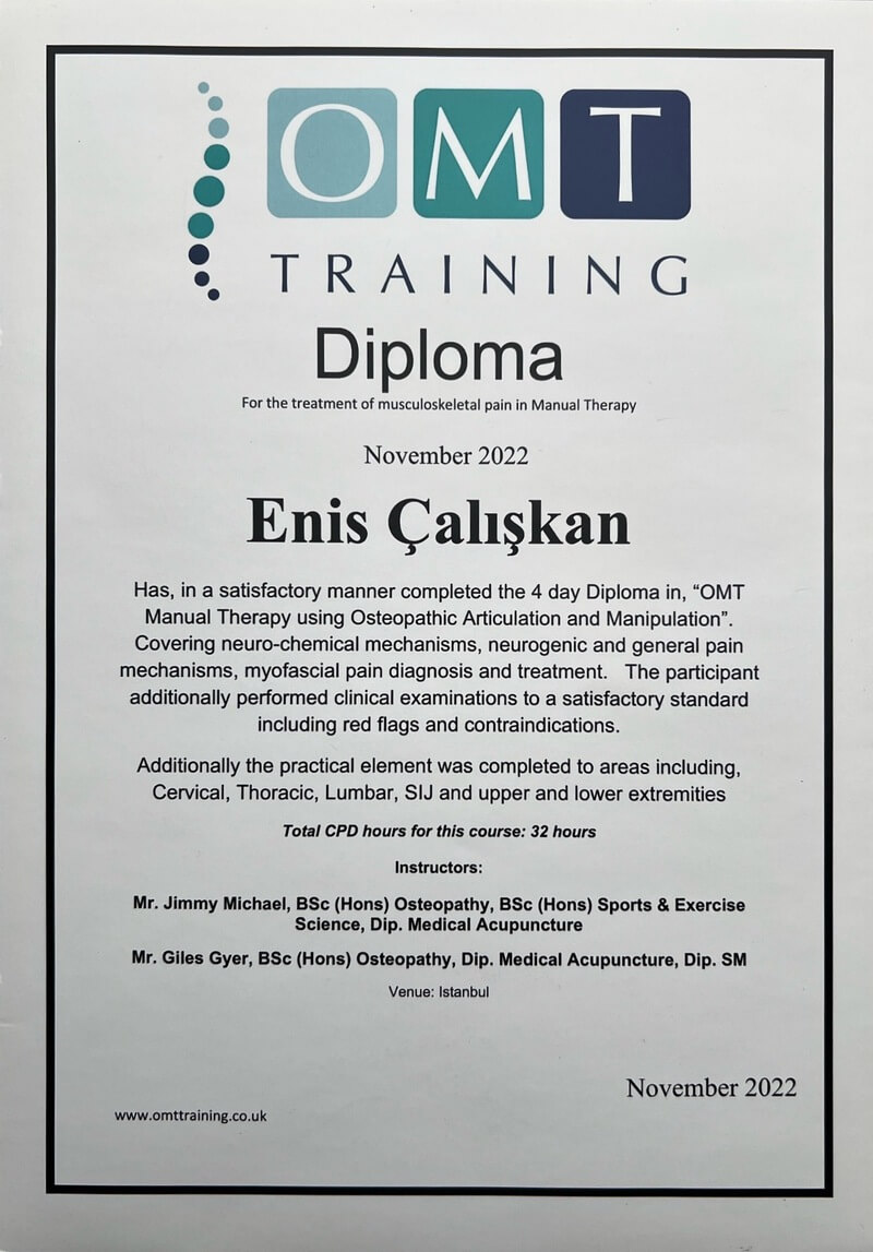OMT Training Manual Therapy Diploma